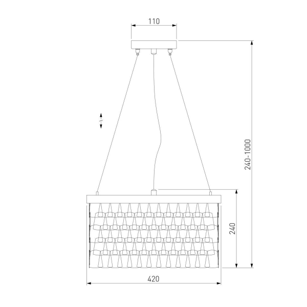 Подвесной светильник Bogates Corazza 317/6 Подвесной светильник Bogates Corazza 317/6
