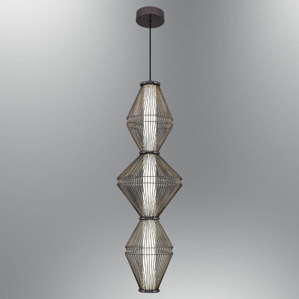 Светильник подвесной Alfa Light F3024-12 BLACK CHROME