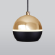 Подвесной светодиодный светильник Elektrostandard DLS023 9W 4200K черный/золото a047804