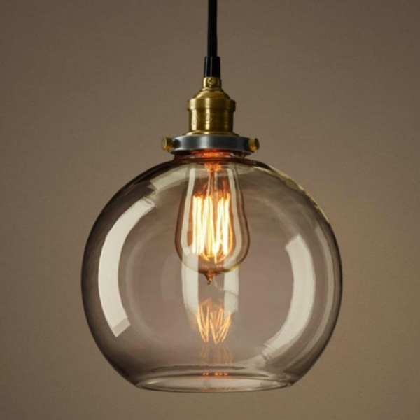 Подвесной светильник Imperium Loft Clear Glass Sphere Cloche 191634-22 Подвесной светильник Imperium Loft Clear Glass Sphere Cloche 191634-22