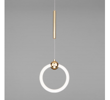 Подвесной светодиодный светильник Eurosvet Rim 90165/1 золото