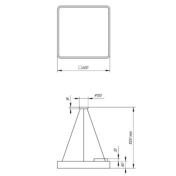 Подвесной светодиодный cветильник Geometria ЭРА Quadro SPO-163-B-40K-050 50Вт 4000К черный Б0050587 Подвесной светодиодный cветильник Geometria ЭРА Quadro SPO-163-B-40K-050 50Вт 4000К черный Б0050587