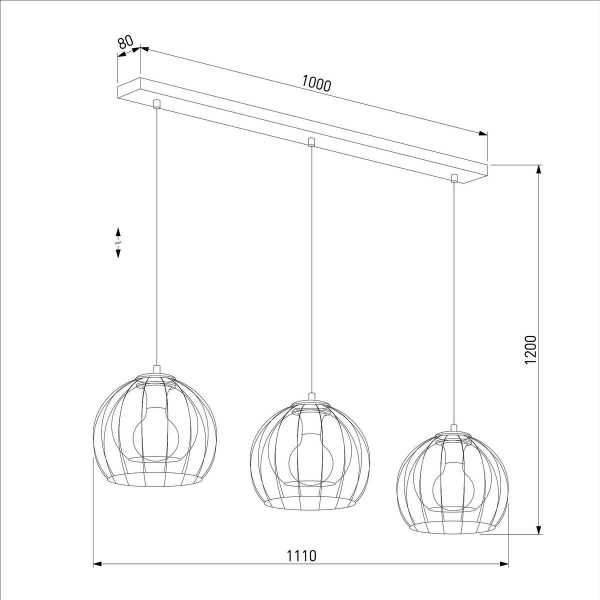 Подвесной светильник TK Lighting 4483 Universo Black Подвесной светильник TK Lighting 4483 Universo Black