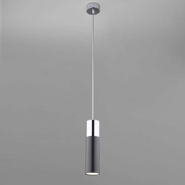 Подвесной светильник Eurosvet 50135/1 LED хром/черный Подвесной светильник Eurosvet 50135/1 LED хром/черный