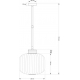 Подвесной светильник KUTEK ALBA ALB-ZW-1(P)290
