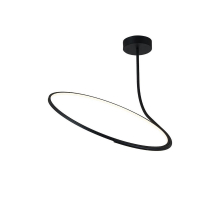 Подвесной светодиодный светильник Italline IT013-6025 black 3000K