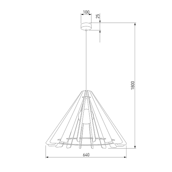 Подвесной светильник TK Lighting 10436 Eris