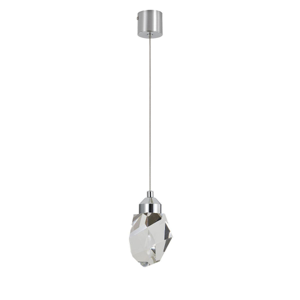 Подвесной светодиодный светильник Indigo Crystal 12053/1P Chrome V000133L Подвесной светодиодный светильник Indigo Crystal 12053/1P Chrome V000133L