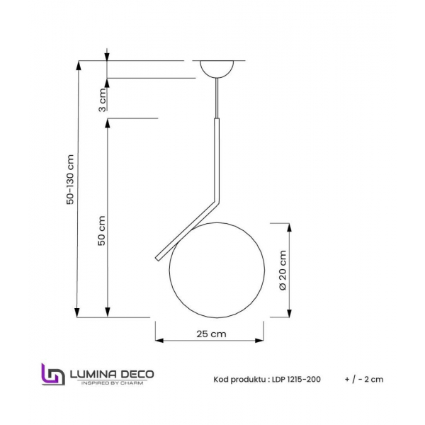 Подвесной светильник Lumina Deco Sorento LDP 1215-200 WT+MD Подвесной светильник Lumina Deco Sorento LDP 1215-200 WT+MD