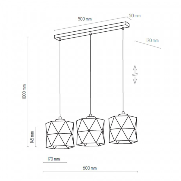 Подвесной светильник TK Lighting 1044 Siro Black Gold Подвесной светильник TK Lighting 1044 Siro Black Gold