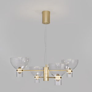 Подвесной светодиодный светильник Eurosvet Vial 204053 LED латунь a072060