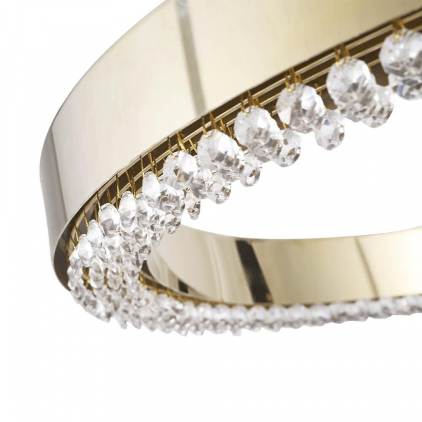 Подвесной светодиодный светильник Crystal Lux Saturn SP120W Led Gold Подвесной светодиодный светильник Crystal Lux Saturn SP120W Led Gold
