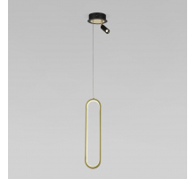 Подвесной светодиодный светильник Eurosvet Spire 90269/1 черный/золото