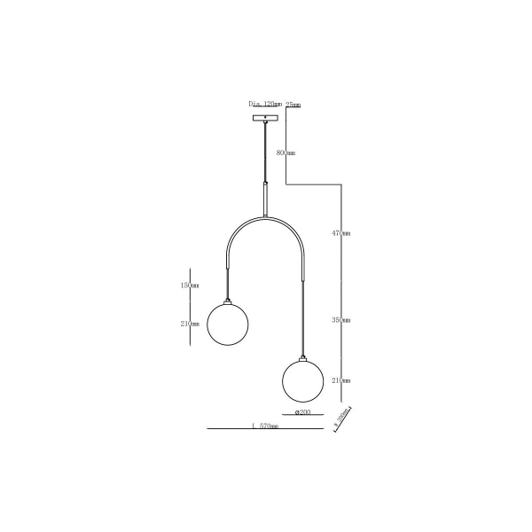 Подвесной светильник Vele Luce Freedom VL5544P02 Подвесной светильник Vele Luce Freedom VL5544P02