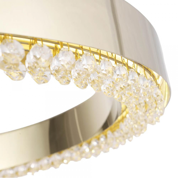 Подвесной светодиодный светильник Crystal Lux Saturn SP30W Led Gold Подвесной светодиодный светильник Crystal Lux Saturn SP30W Led Gold