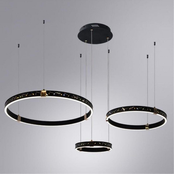 Подвесной светодиодный светильник Arte Lamp Shine A2222SP-3BK Подвесной светодиодный светильник Arte Lamp Shine A2222SP-3BK