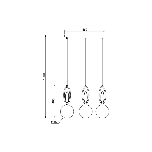 Подвесной светильник Vele Luce Phlox VL5853P03 Подвесной светильник Vele Luce Phlox VL5853P03