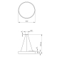 Подвесной светодиодный cветильник Geometria ЭРА Ring SPO-131-W-40K-045 45Вт 4000К белый Б0050558