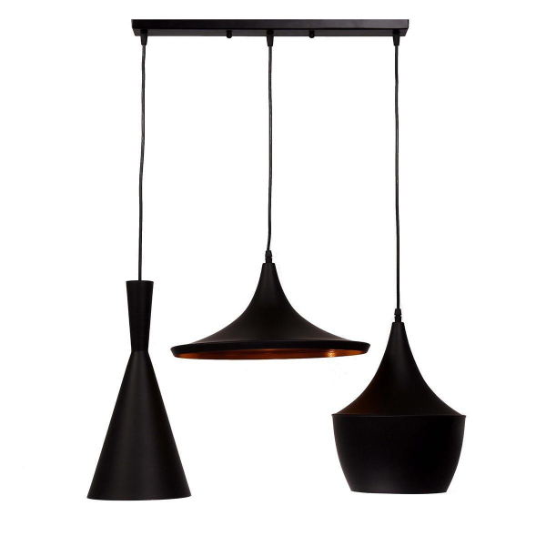 Подвесной светильник Lumina Deco Foggi LDP 7712-3 PR BK Подвесной светильник Lumina Deco Foggi LDP 7712-3 PR BK