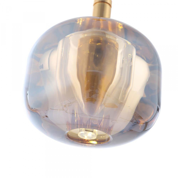 Подвесной светильник Crystal Lux Box SP1 Gold/Amber Подвесной светильник Crystal Lux Box SP1 Gold/Amber