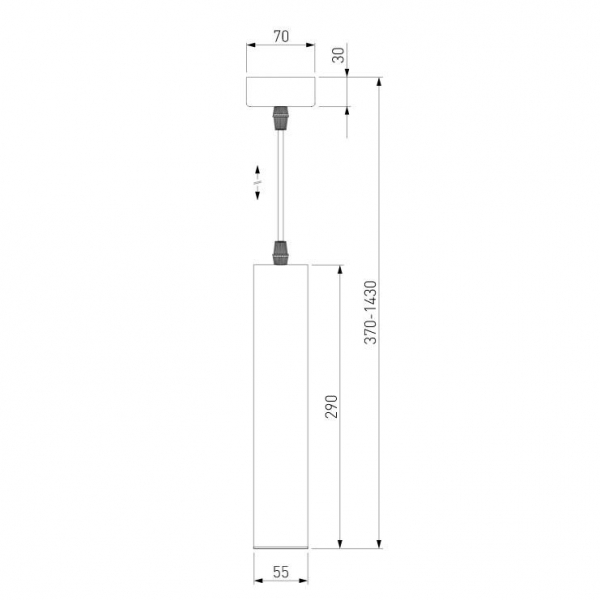 Подвесной светодиодный светильник Elektrostandard Single 50161/1 Led a057418 Подвесной светодиодный светильник Elektrostandard Single 50161/1 Led a057418