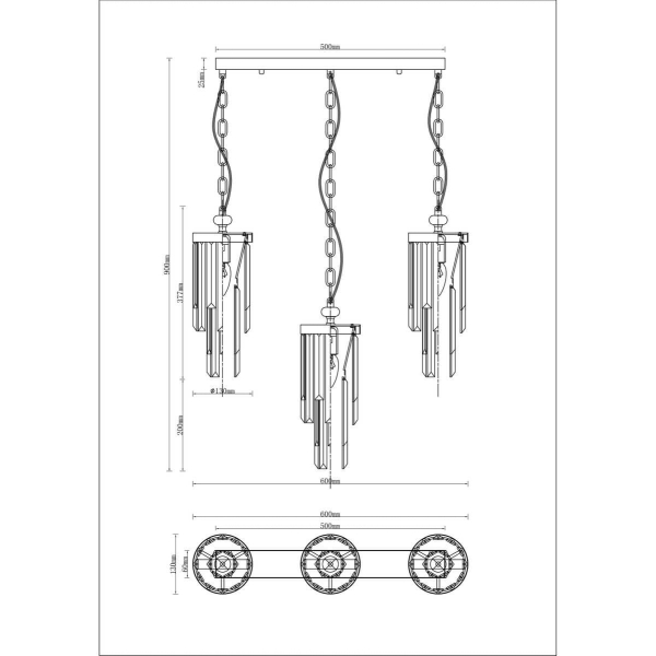 Подвесной светильник Moderli Stiland V10040-3P