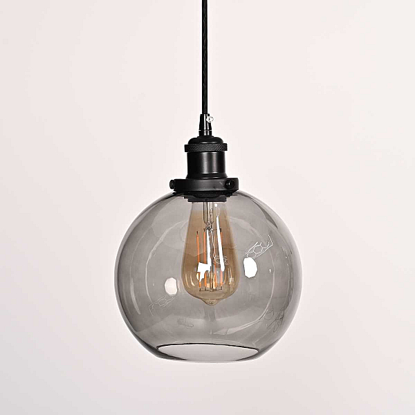 Подвесной светильник Imperium Loft Loft Clear Glass Sphere Cloche Дымчатый 377316-22