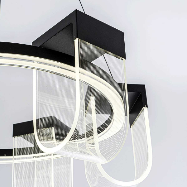 Подвесной cветильник LED4U L7707-600 BK Подвесной cветильник LED4U L7707-600 BK