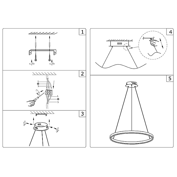Подвесной светодиодный светильник Kink Light Тор 08214,19A(3000K)