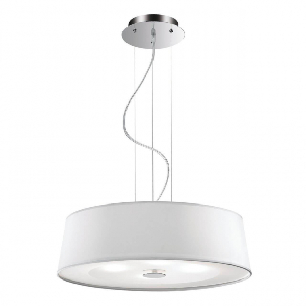Подвесной светильник Ideal Lux Hilton SP4 Round Bianco 075501 Подвесной светильник Ideal Lux Hilton SP4 Round Bianco 075501