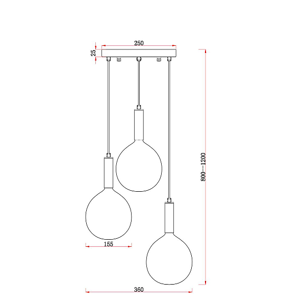 Подвесной светильник Freya Sway FR5269PL-03CH