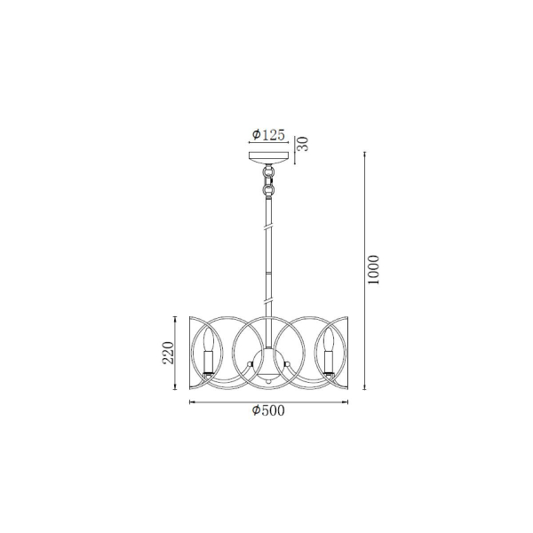 Подвесная люстра Vele Luce Vita VL4234P06 Подвесная люстра Vele Luce Vita VL4234P06