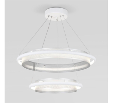 Подвесной светодиодный светильник Eurosvet Imperio 90241/2 белый/ серебро Smart