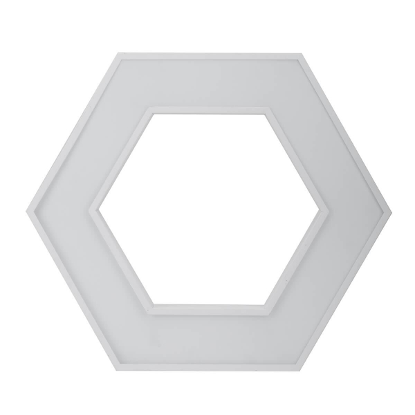 Подвесной светодиодный cветильник Geometria ЭРА Hexagon SPO-123-W-40K-045 45Вт 4000К белый Б0050554 Подвесной светодиодный cветильник Geometria ЭРА Hexagon SPO-123-W-40K-045 45Вт 4000К белый Б0050554