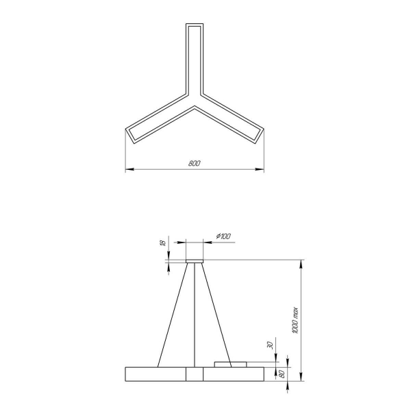 Подвесной светодиодный cветильник Geometria ЭРА Igrek SPO-142-W-40K-044 44Вт 4000К белый Б0050568 Подвесной светодиодный cветильник Geometria ЭРА Igrek SPO-142-W-40K-044 44Вт 4000К белый Б0050568