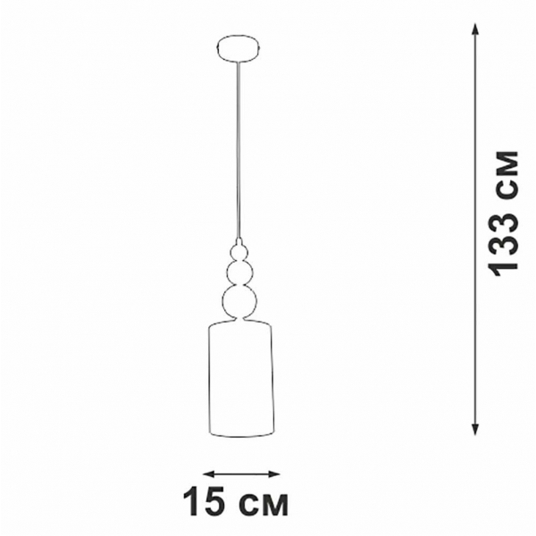Подвесной светильник Vitaluce V2995-1/1S Подвесной светильник Vitaluce V2995-1/1S