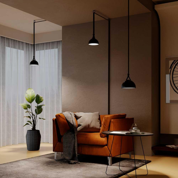Подвесной светодиодный светильник Maytoni Technical Pendant system Parity Bowl TR126B-20W4K-B Подвесной светодиодный светильник Maytoni Technical Pendant system Parity Bowl TR126B-20W4K-B