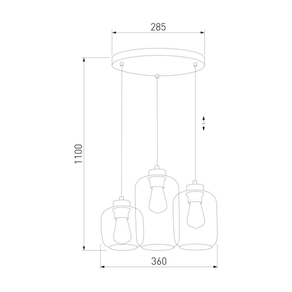 Подвесная люстра TK Lighting 3325 Marco Green Подвесная люстра TK Lighting 3325 Marco Green