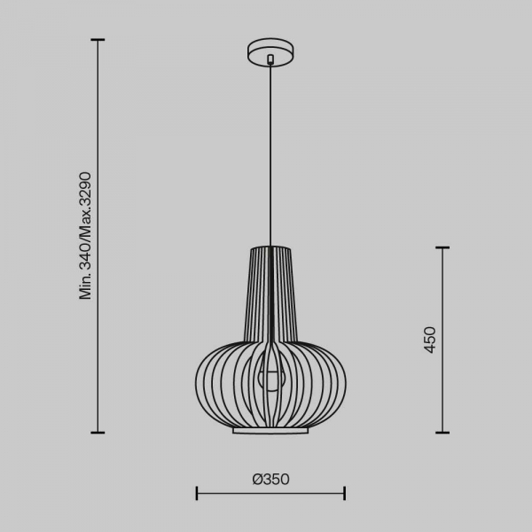 Подвесной светильник Maytoni Roots MOD193PL-01W Подвесной светильник Maytoni Roots MOD193PL-01W