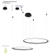 Подвесной светодиодный светильник Crystal Lux Manzana SP53W Led Black