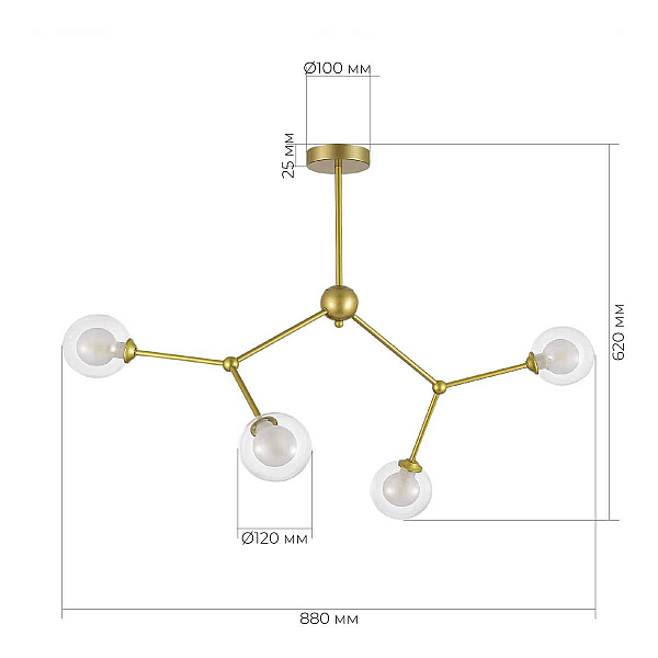 Подвесной светильник Evoluce ARCUS SLE1106-203-04
