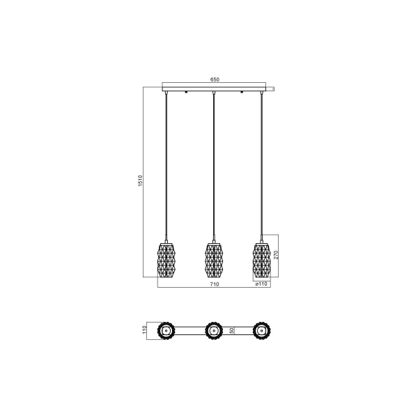 Подвесной светильник Vele Luce Lily VL5583P13 Подвесной светильник Vele Luce Lily VL5583P13
