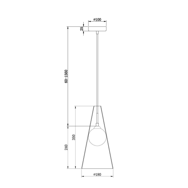 Подвесной светильник Freya Toper FR5389PL-01BS Подвесной светильник Freya Toper FR5389PL-01BS
