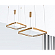 Подвесной светодиодный светильник Italline IT013-6024 gold 3000K