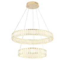 Подвесной светодиодный светильник Crystal Lux Musika SP100W Led Gold