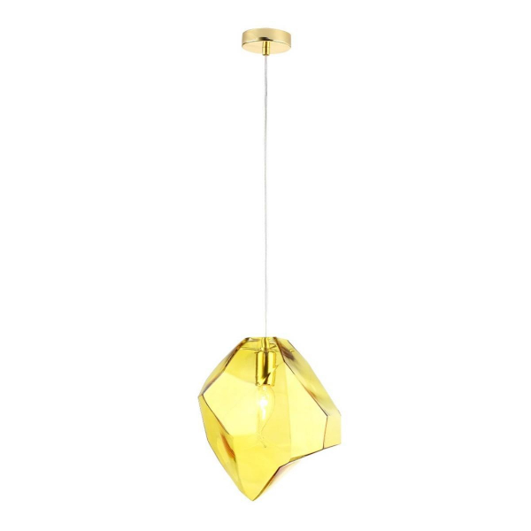Подвесной светильник Crystal Lux NUESTRO SP1 GOLD/AMBER Подвесной светильник Crystal Lux NUESTRO SP1 GOLD/AMBER