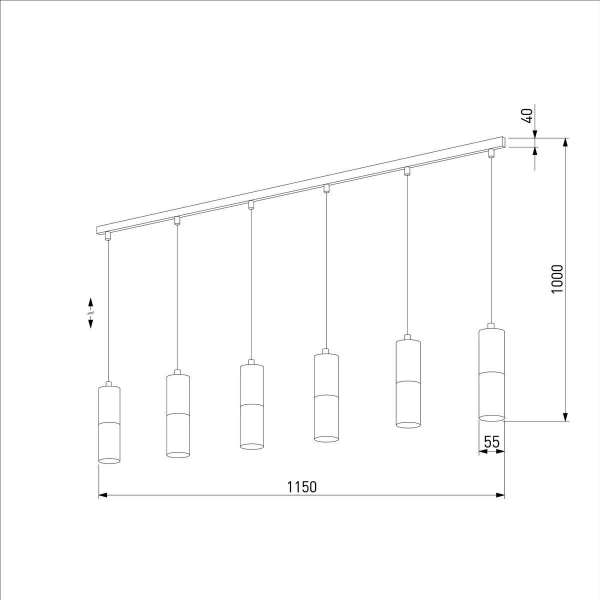 Подвесной светильник TK Lighting 4368 Elit Black Подвесной светильник TK Lighting 4368 Elit Black