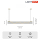 Светильник подвесной Lightera Luara LE102L-120G WIFI