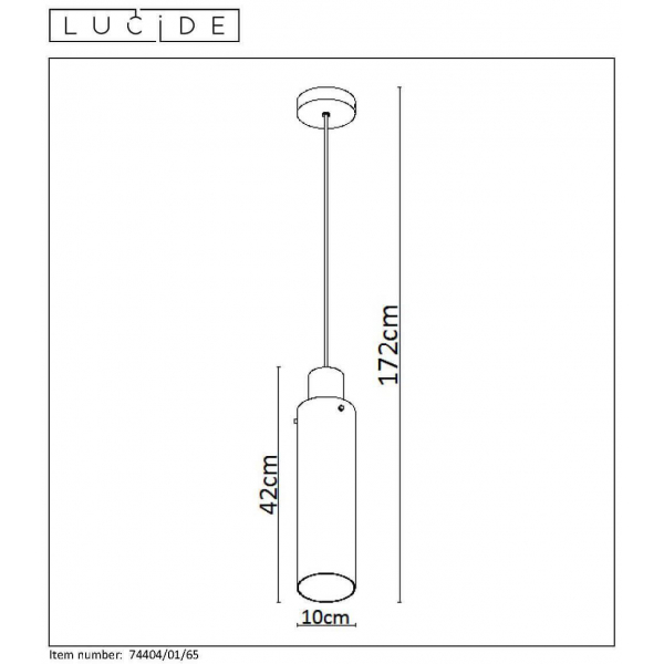 Подвесной светильник Lucide Orlando 74404/01/65 Подвесной светильник Lucide Orlando 74404/01/65