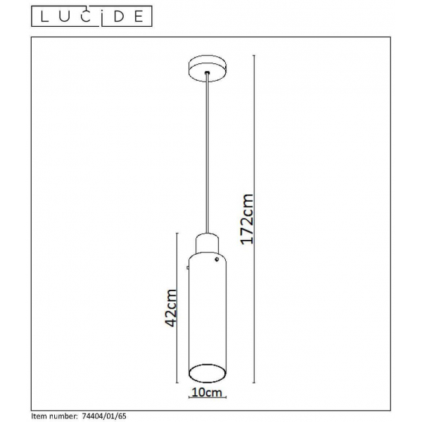 Подвесной светильник Lucide Orlando 74404/01/65